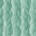 Hair braid seamless pattern