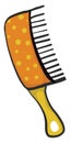 Hair brush , illustration, vector Royalty Free Stock Photo