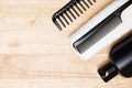 Hair care and styling background Royalty Free Stock Photo