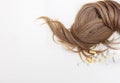 hair care and treatment concept.hair thread  with many pills Royalty Free Stock Photo