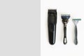 Hair clipper and shaving machines with blades