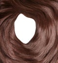 Hair close up. Texture of shiny healthy hair