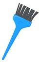 Hair color dye brush. Cartoon hairdresser tool
