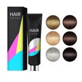 Hair Coloring Realistic Set