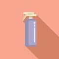 Hair coloring sprayer icon flat vector. Color step hairs