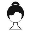 Hair coloring trend icon simple vector. Wash beauty