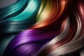 Hair colors dyed palette. Set background. Close-up. AI Generation Royalty Free Stock Photo