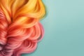 Hair colouring bright colorful. Generate Ai