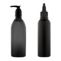 Hair cosmetic bottle mockup. Dye color spray tube