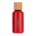 Hair cosmetic bottle. Treatment shampoo container