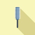 Hair craft brush icon flat vector. Factory design