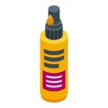 Hair cream icon isometric vector. Shampoo skincare