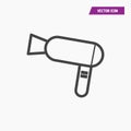 Line hair drier icon. sign design.