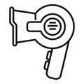 Hair dryer icon outline vector. Female fashion style Royalty Free Stock Photo