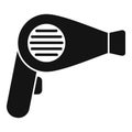 Hair dryer icon simple vector. Grooming female