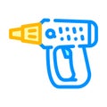 hair dryer tool color icon vector illustration