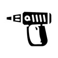 hair dryer tool glyph icon vector illustration