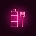 hair dyeing neon icon. Elements of Women\'s accessories set. Simple icon for websites, web design, mobile app, info graphics