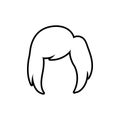 Hair icon design template vector isolated illustration