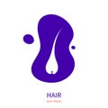 Hair integumentary system white silhouette pictogram icon