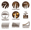 Hair logo set