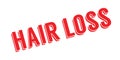 Hair Loss rubber stamp