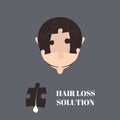 Hair loss solution Royalty Free Stock Photo