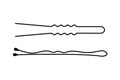 Hair pins set pictogram vector illustration