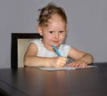 Hair regrowth in alopecia areata in a child. Royalty Free Stock Photo