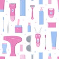 Hair removal seamless pattern