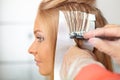 Hair salon. Coloring. Royalty Free Stock Photo