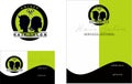 Hair salon modern Logo, Business Card 2 x 3.5, Flyer 4.25 x 5.5