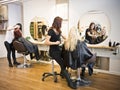 Hair salon situation Royalty Free Stock Photo