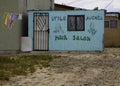 Hair salon in South Africa Townships Royalty Free Stock Photo