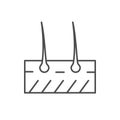 Hair scheme line outline icon