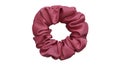 Hair scrunchie as hair tie in beautiful color with white background