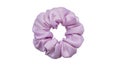 Hair scrunchie as hair tie in beautiful color with white background Royalty Free Stock Photo