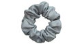 Hair scrunchie as hair tie in beautiful color with white background