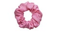 Hair scrunchie as hair tie in beautiful color with white background Royalty Free Stock Photo