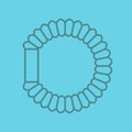 Hair scrunchy linear icon Royalty Free Stock Photo