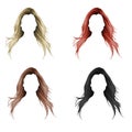 Hair silhouette - Long woman hair