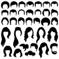 Hair silhouettes