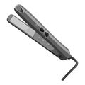 Hair straightener icon, gray monochrome style