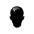 Hair style slicked back icon Royalty Free Stock Photo