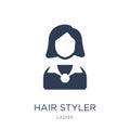 Hair Styler icon. Trendy flat vector Hair Styler icon on white b