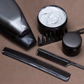 Hair styling products and accessories Royalty Free Stock Photo