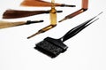 Hair styling tools composition Royalty Free Stock Photo