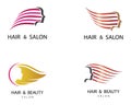 Hair symbol vector icon