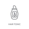 hair tonic linear icon. Modern outline hair tonic logo concept o