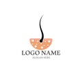 hair treatmen logo and vector template